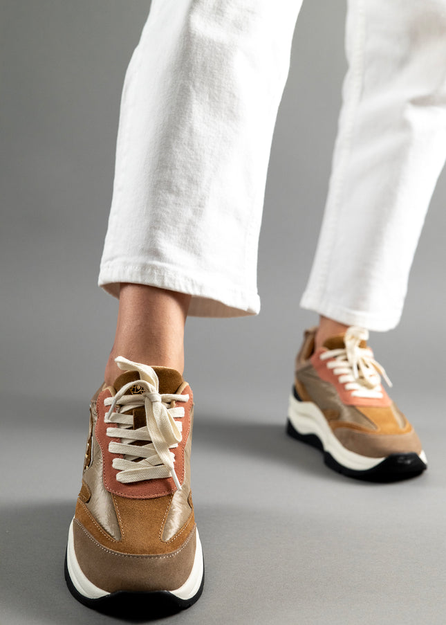 Pantofi sport piele naturala cu textil - TARA 1