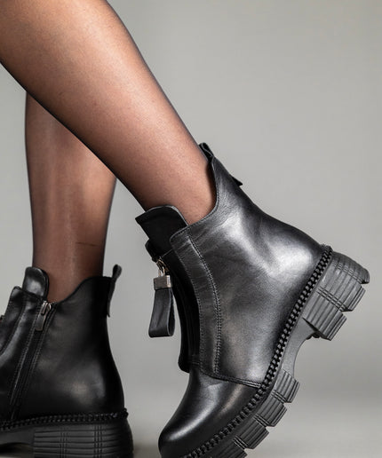 Ghete piele naturala- MALVINA 2