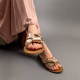 Sandale piele naturala- GOLD 2