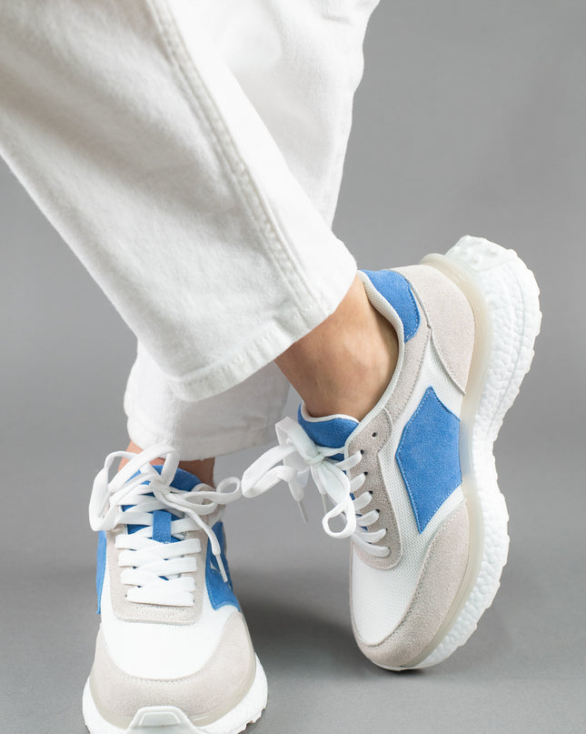 Pantofi sport piele naturala cu textil - RITA 1