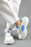 Pantofi sport piele naturala cu textil - RITA 1