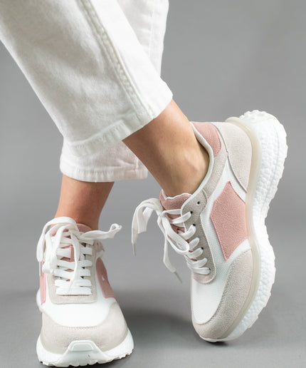Pantofi sport piele naturala cu textil - RITA 2