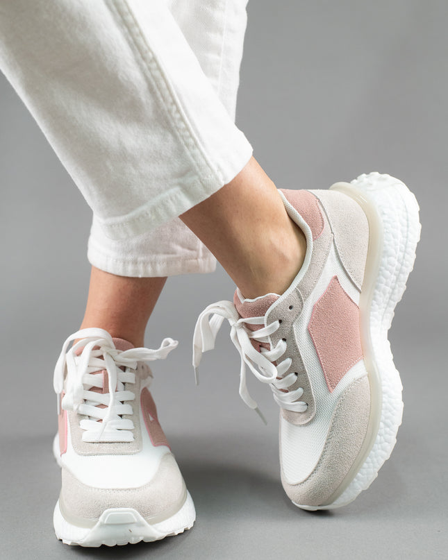 Pantofi sport piele naturala cu textil - RITA 2
