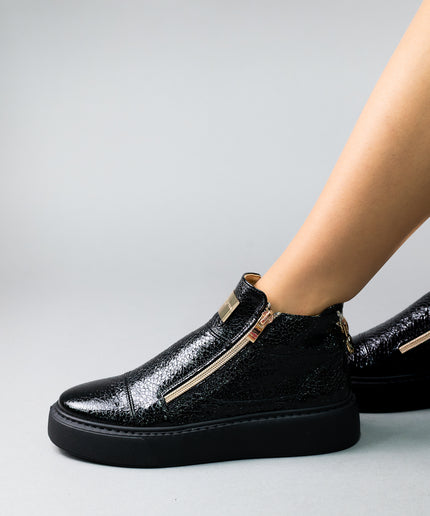 Ghete piele naturala- MAVI