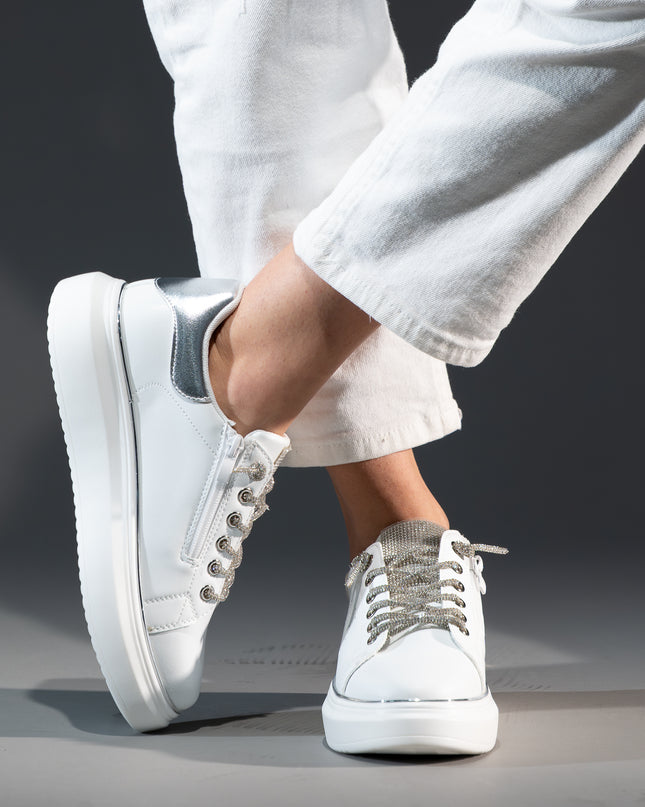 Pantofi sport piele naturala-BIANCA