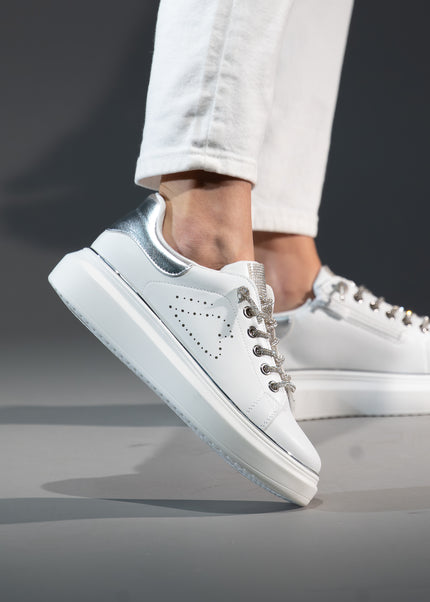 Pantofi sport piele naturala-BIANCA