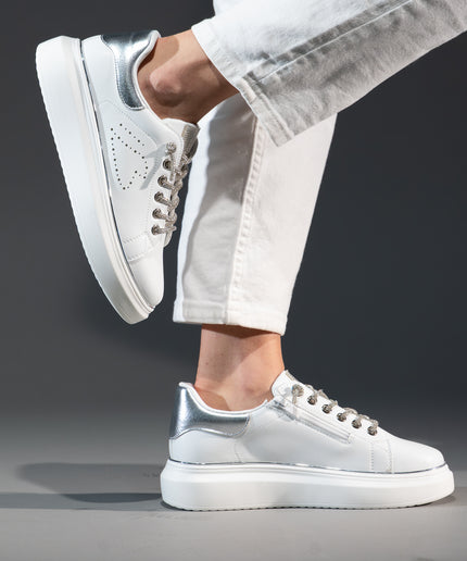 Pantofi sport piele naturala-BIANCA